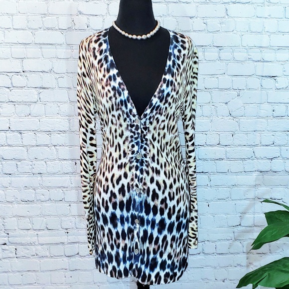 Chico's Sweaters - CHICOS | Animal Print Sweater | Sz 1